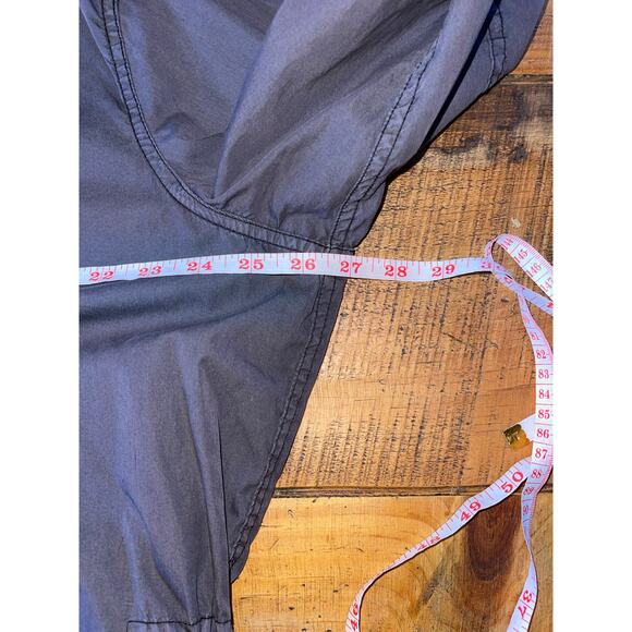 Womens Free People Dark Gray Lace Poplin Hooded Jacket Anorak Boho Size XS/S - Picture 7 of 9